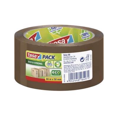 Tape PP Tesa ECOLOGO brun 50mmx66m støjsvag