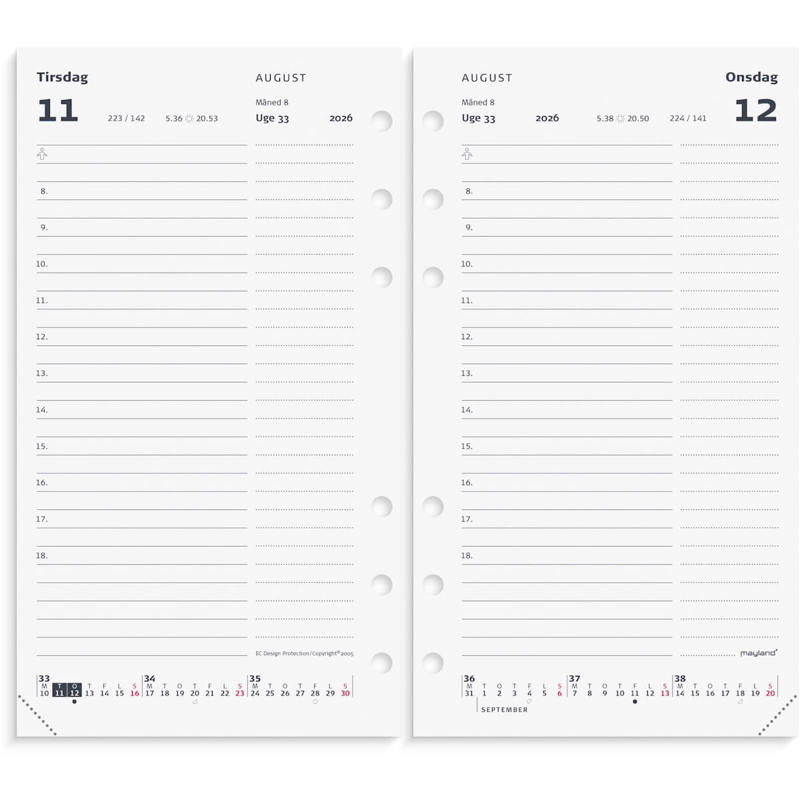 System PP dagkalender REFILL 2026