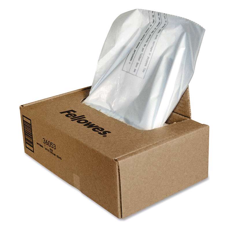 Plastiksække til makulering Fellowes 34l