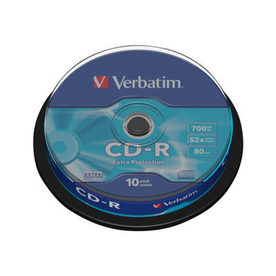 CD-R Verbatim 80min 700MB 52X 10stk/pk