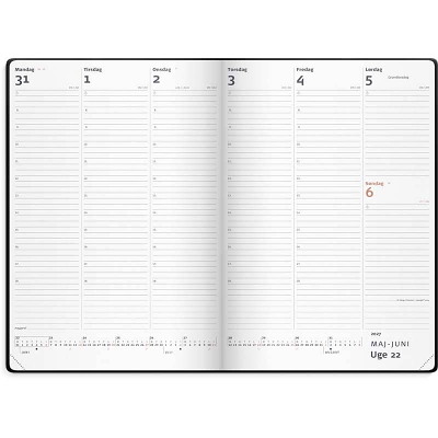 City Diplomat ugekalender 2027 Mayland sort vinyl