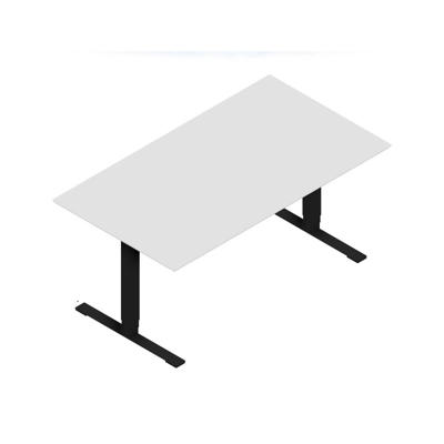 Hæve-sænkebord Dencon V2874 1600x900 sort stel hvid lam pl