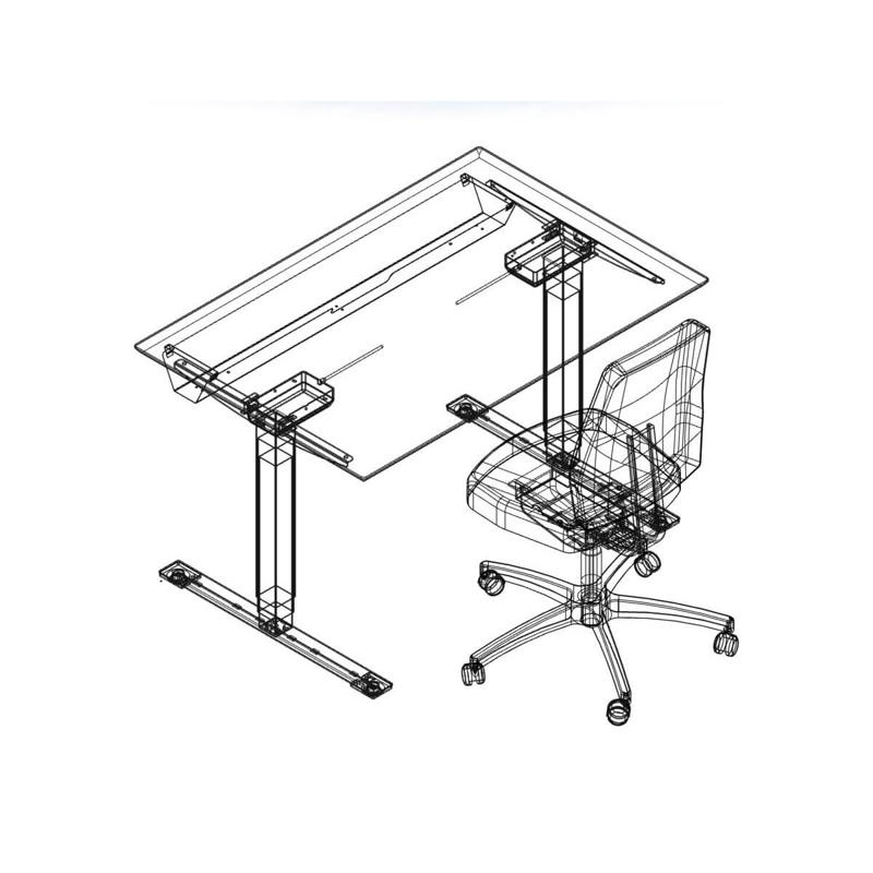 Hæve-sænkebord Dencon 03501 1200x800 mm