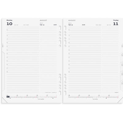 System A5 dagkalender REFILL 2026