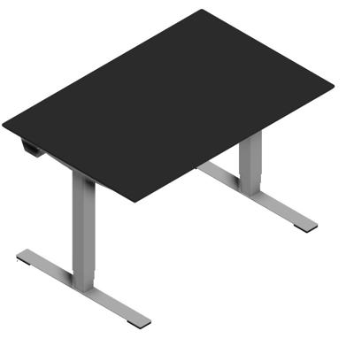 Hæve-sænke bord Dencon 03501 1200x800 alu stel sort nano. pl