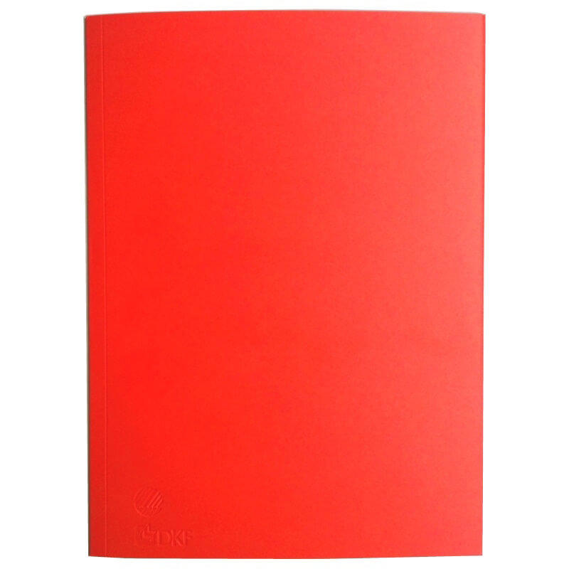 Mappe DKF nr. 300 A4 u/klap 801608, rød