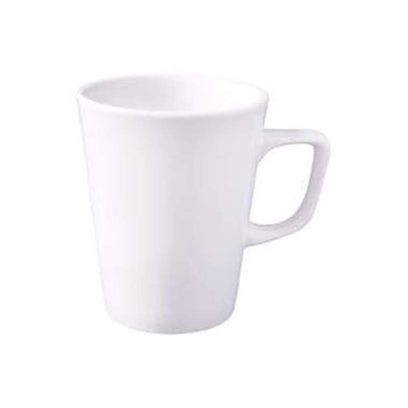 Krus med hank Classic Latte 34 cl. Porcelæn hvid 12stk/ks.