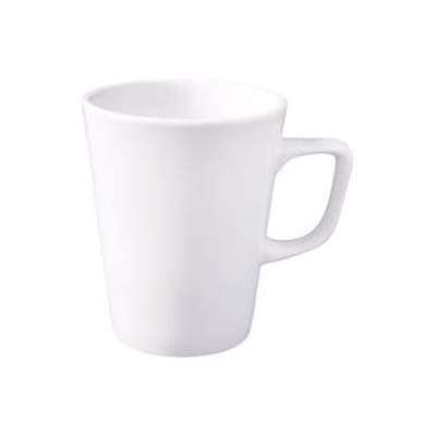 Krus med hank Classic Latte 34 cl. Porcelæn hvid 12stk/ks.