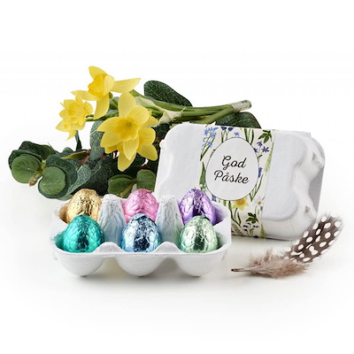 Påskegave 2026 Æggebakke 6 stk. luksusæg