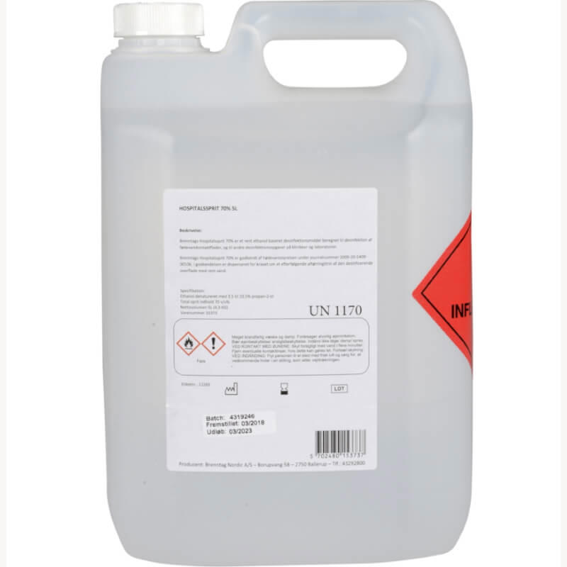 Desinfektion Abena 70% ethanol 5L.