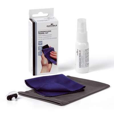 Rejsesæt Durable m/rensespray 25ml & klud