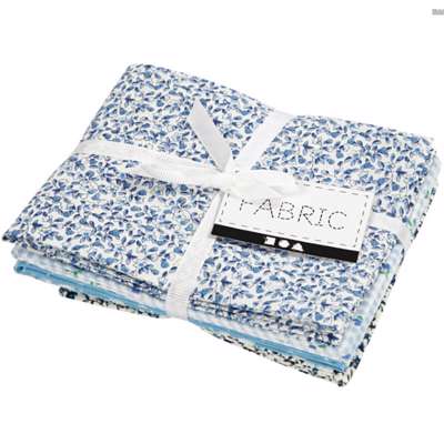 Patchworkstof Creas 45x55cm lyseblå /4