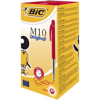 Kuglepen Bic Clic rød Medium M10 51510