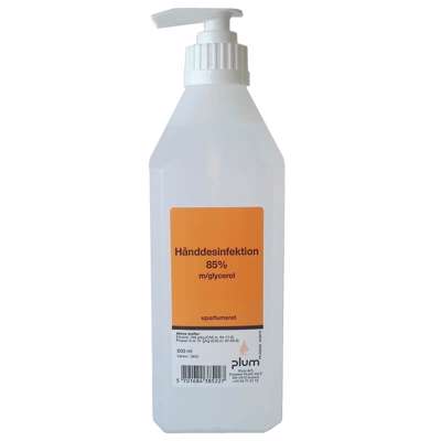 Hånddesinfektion flydende Plum 85% ethanol pumpe 600ml