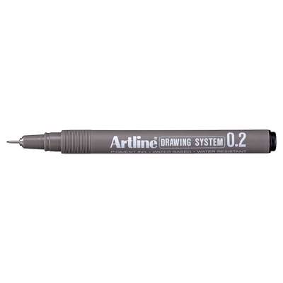 Fineliner Artline EK232 0,2mm sort