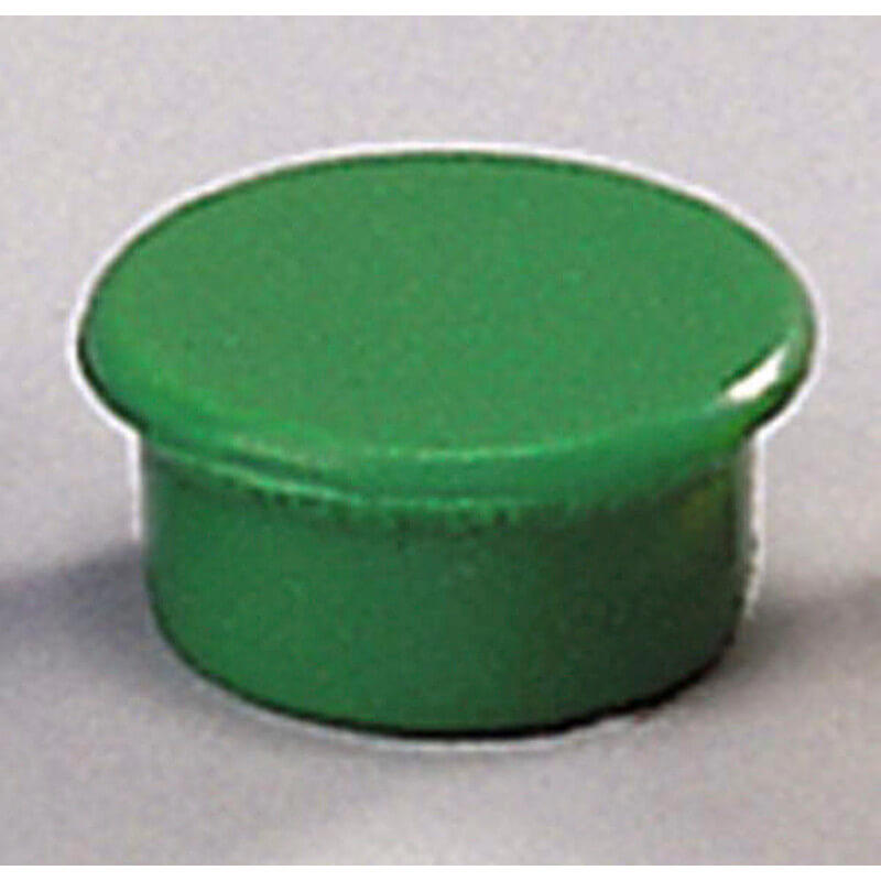Magneter Dahle 13mm rund grøn 10stk/pk bærekraft 0,1kg