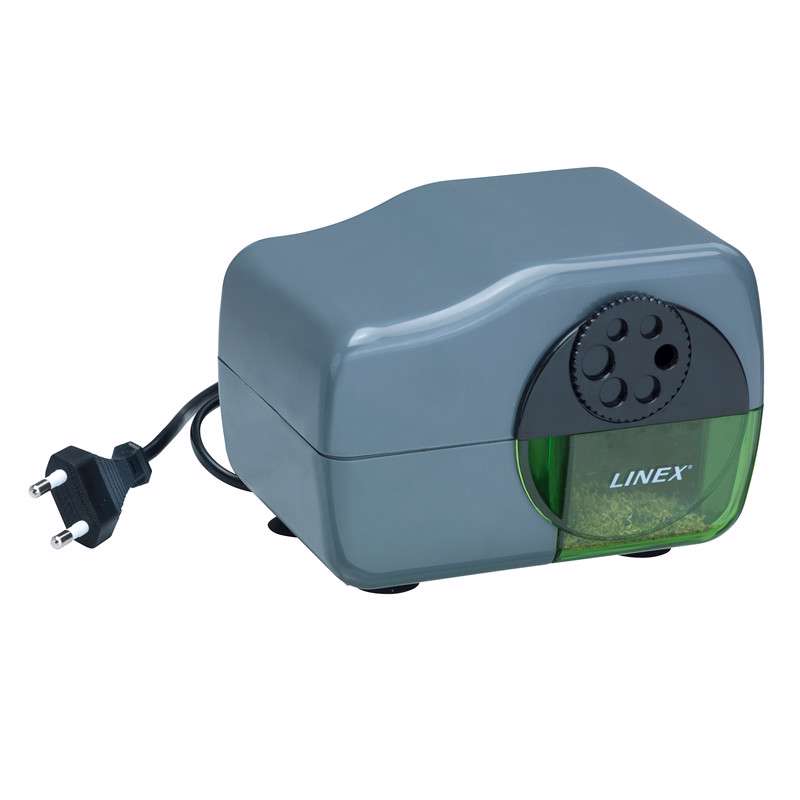 Blyantspidser Linex elektrisk m/ 6 huller grå