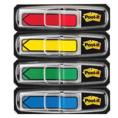 Index pile Post-it 12,5x43mm 4x24stk/pk