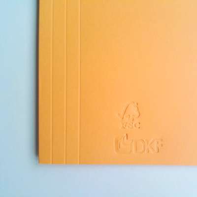 Mappe DKF nr. 103 A4 m/1 klap 801034, orange