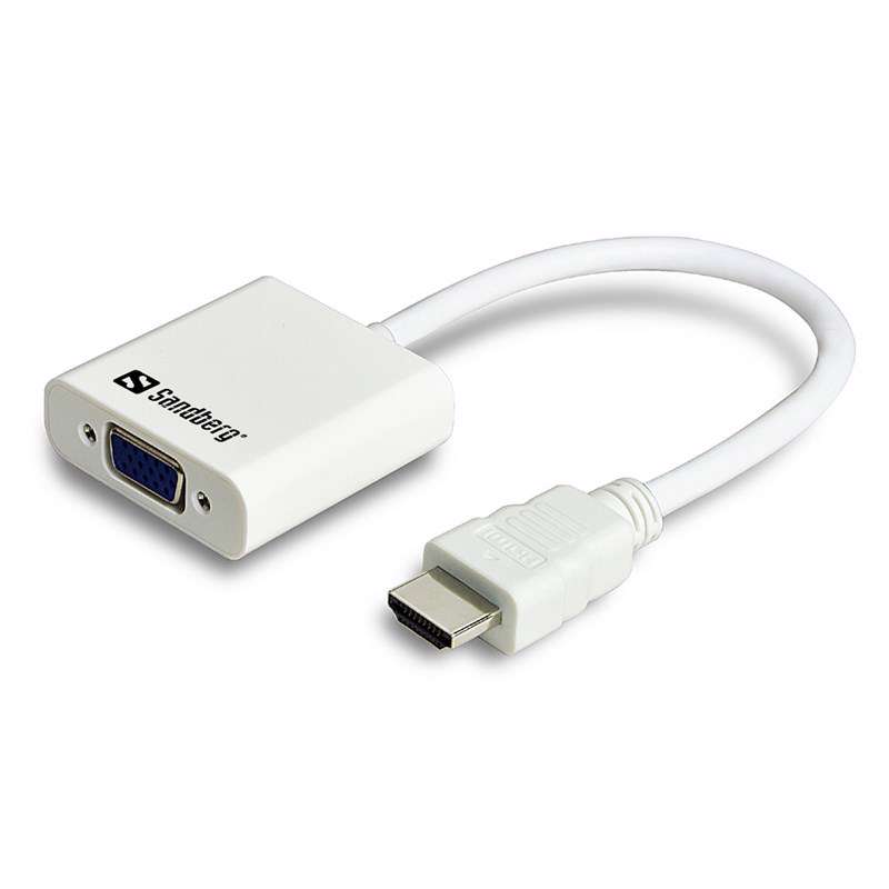 Adapter HDMI til VGA hun hvid SDG508-69