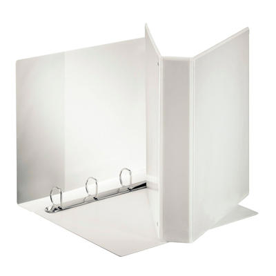 Hobbymappe Esselte Maxi hvid 40mm 4-rings D-mek. 55295