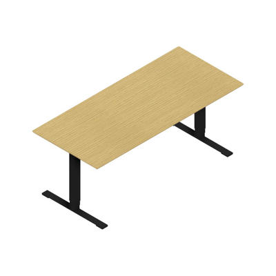 Hæve-sænkebord Dencon 03502 1800x800 sort stel eg pl