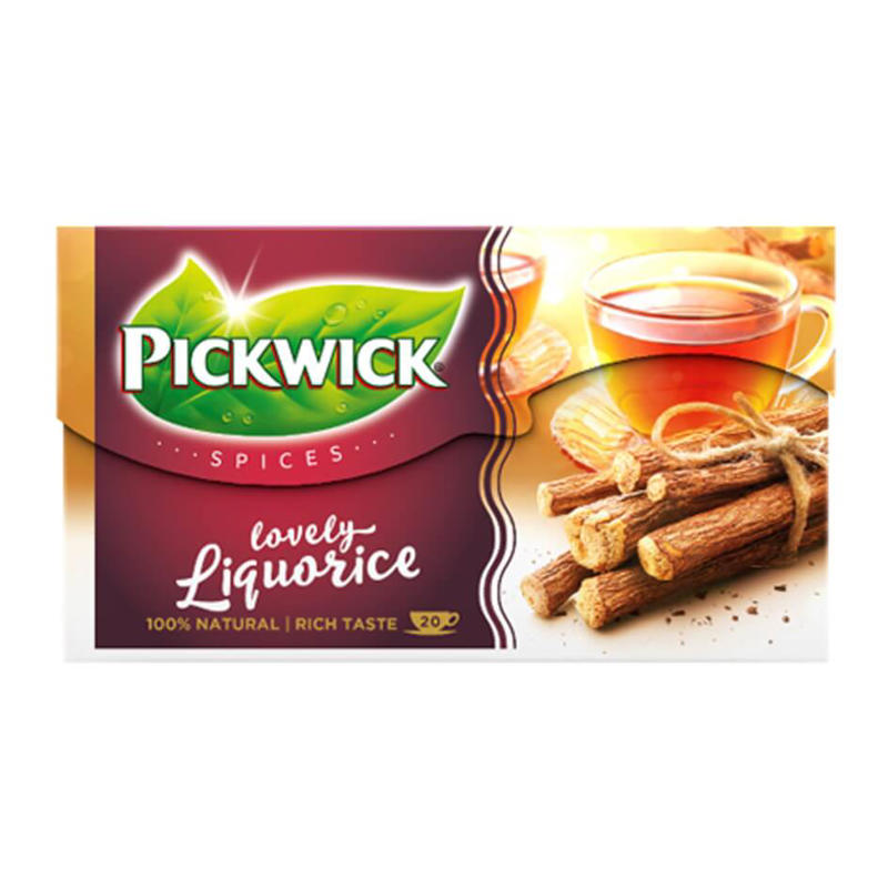 Te Pickwick Lakridsrod 20breve/æsk