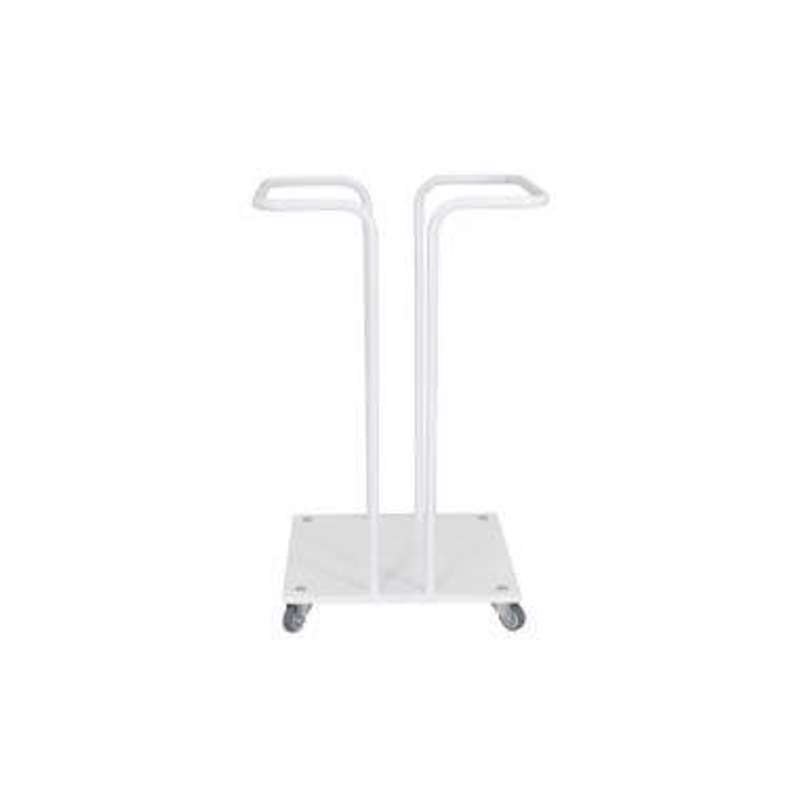 Affaldsstativ u/låg 120L sække hvid