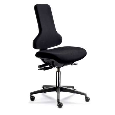 Kontorstol Dauphin TEC IS20270 sort fame, sort kryds