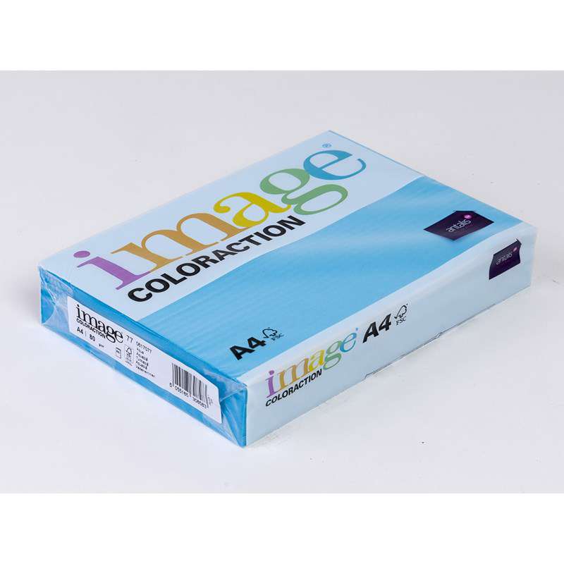Kopipapir Image Coloraction A4 80g turkisblå AB48 500ark/pk