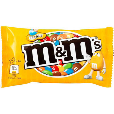 Chokolade M&M Peanut 45g