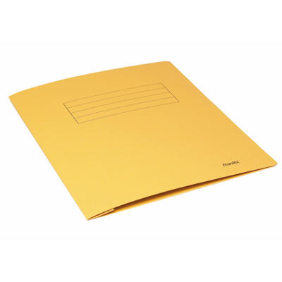 Arbejdsmappe Bantex gul 318x240mm m/skrivefelt