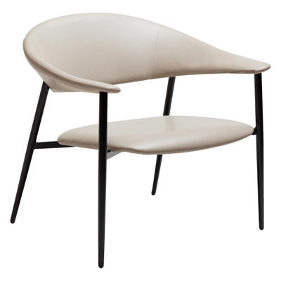 Loungestol Rover Cashmere art kunstlæder /sort stoleben