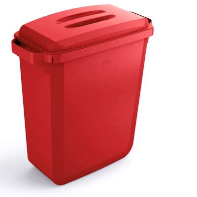 Affaldsspand DURABIN 60l rektangulær rød