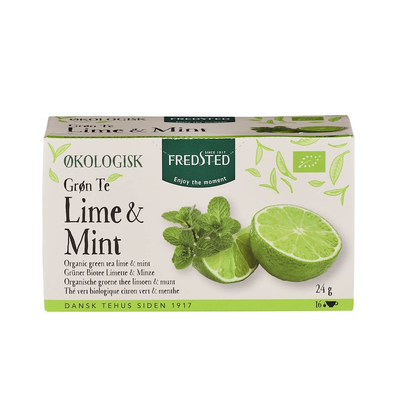 Te Fredsted økologisk Green Lime & Mint 16 breve