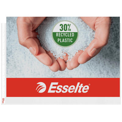 Plastlomme Esselte A3 0,08mm tværformat præg 50stk/pk