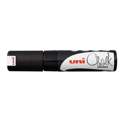 Chalk marker Uni PWE-8K t/vindue, glas, 8mm sort