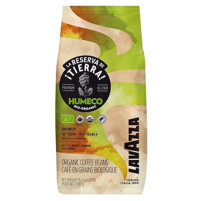 Kaffe espressobønner Lavazza Tierra Humeco 1kg/stk