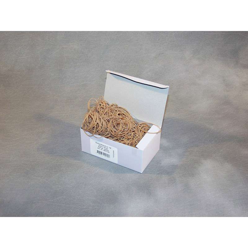 Gummibånd nr. 18 brun 80mm 250g/pk