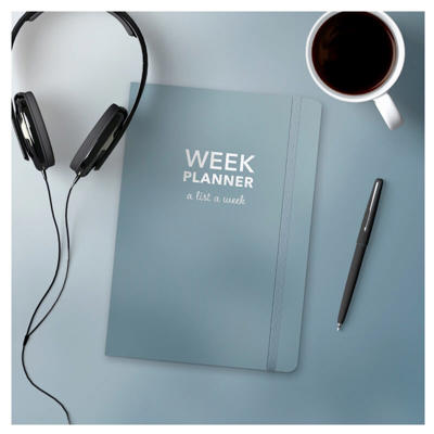 Week Planner kalender udateret blå