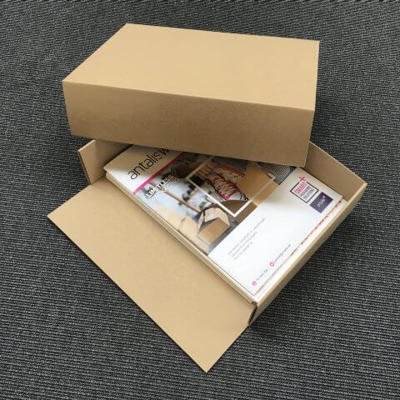 Rigsarkivæske 315x235x80mm bund+låg bølgepap