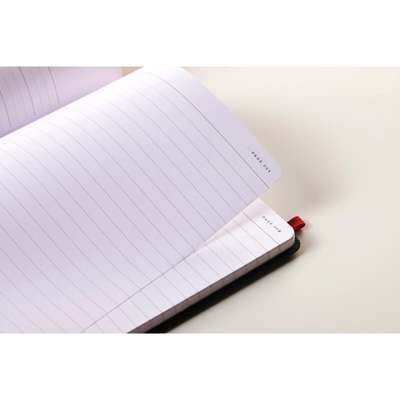 Notesbog Oxford Black n´Red A5 sort linieret hard cover