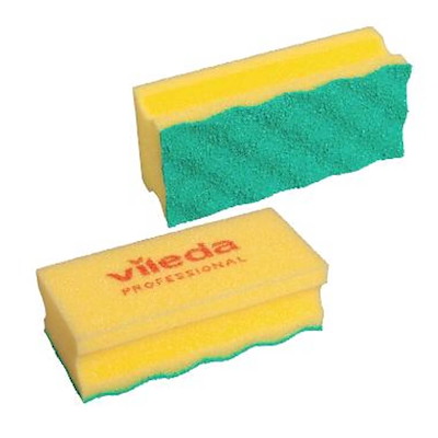 Rengøringssvamp Vileda Puractiv ridsefri gul pk./10