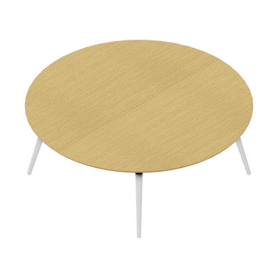 Konferencebord Dencon XL 1901 Ø200 HPL eg/hvid