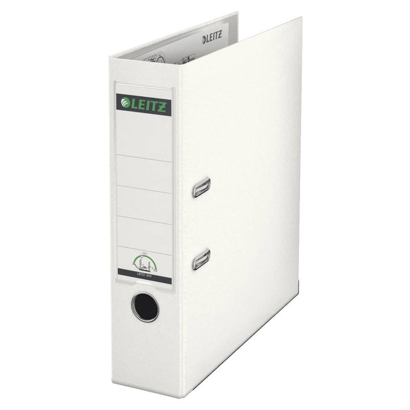 Brevordner Leitz 180 PP A4 80mm hvid
