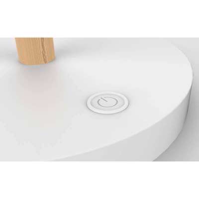 Lampe Unilux Vicky hvid/træ