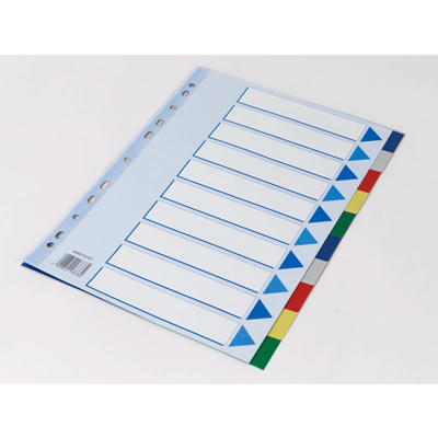 Faneblade Q-Line A4 10-delt m/kartonforblad 17878