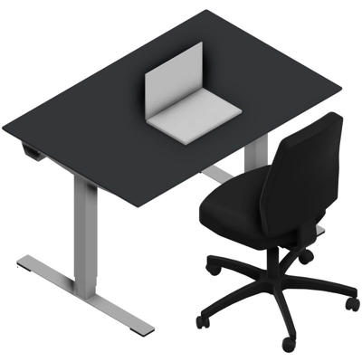 Hæve/sænke bord Dencon 03501 1200x800 alu stel antr. lam pl