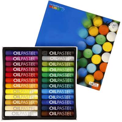 Farve Creas oliepastel L:7 cm tykkelse 11mm ass. farver /24