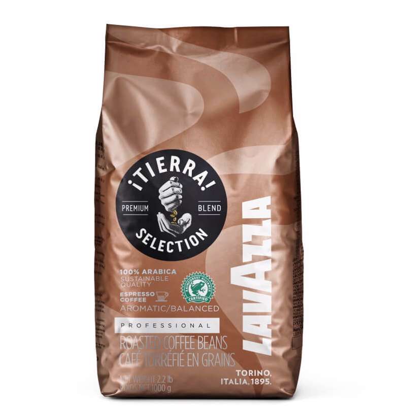 Kaffe espressobønner Lavazza Tierra 1kg/stk